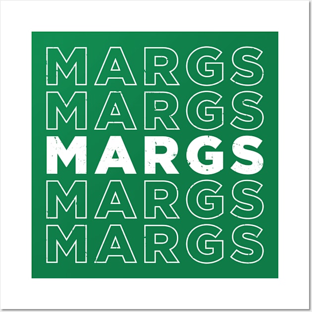 MARGS MARGS MARGS MARGS MARGS - White Test Wall Art by Stalwarthy